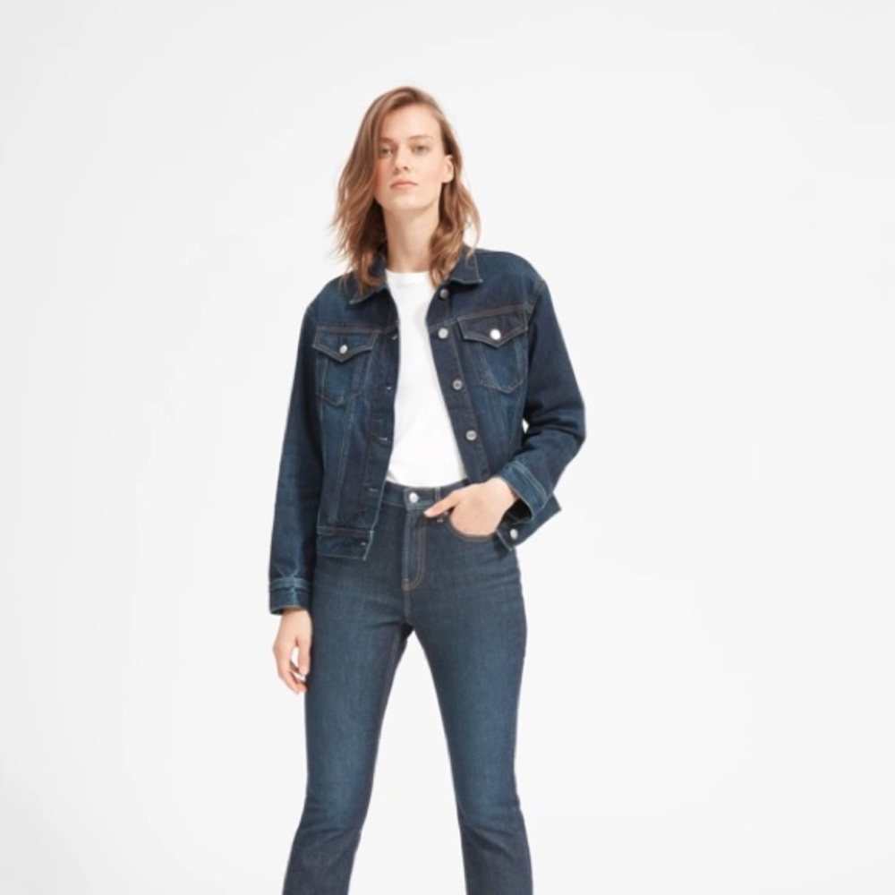Everlane The Denim Jacket Vintage Dark Blue Wash XL